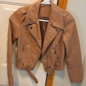 Faux leather jacket